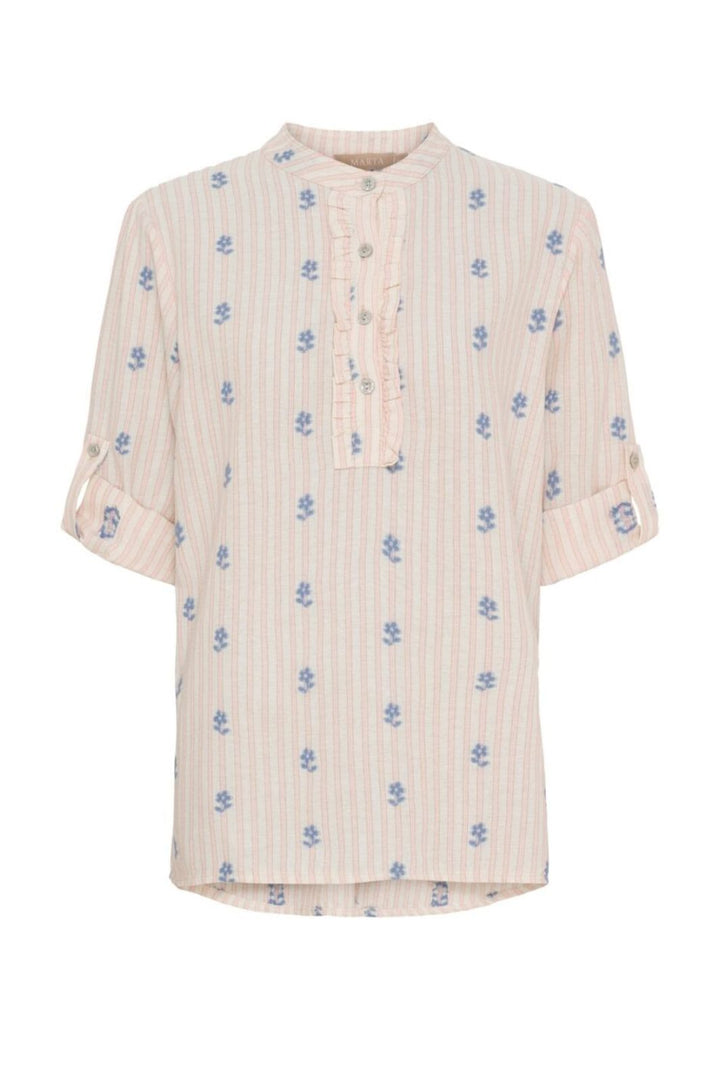 Forudbestilling - Marta Du Chateau - Mdcsabrina Shirt 85137-3 - Celeste230 Skjorter