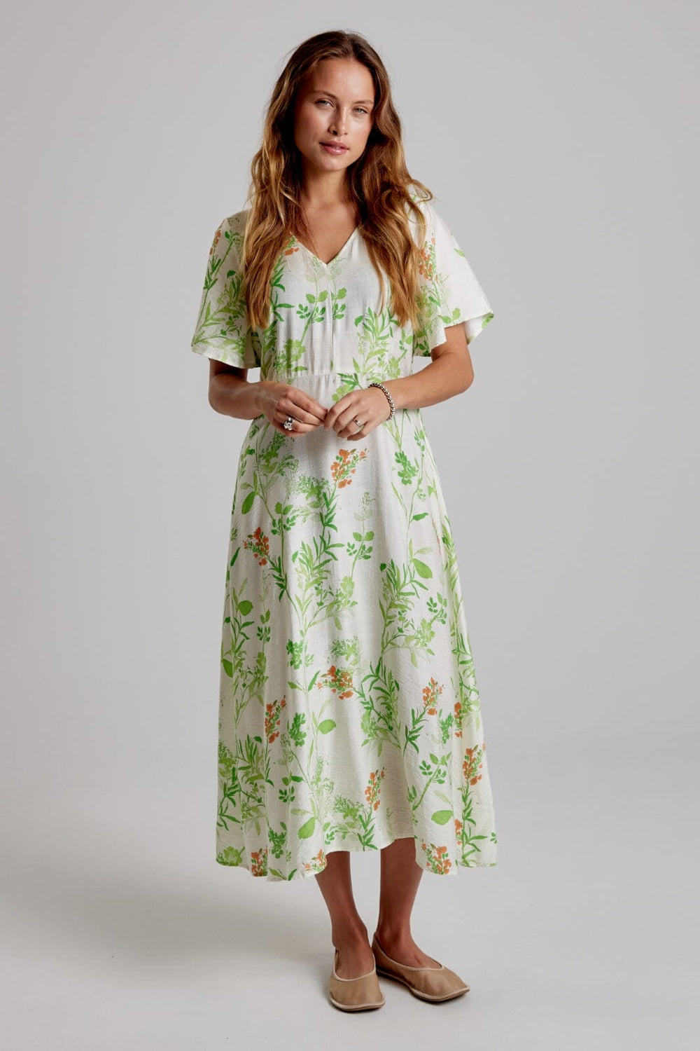 Forudbestilling - Moves by Minimum - Hamma Dress 4289 228594289 - 004 - Broken White Kjoler