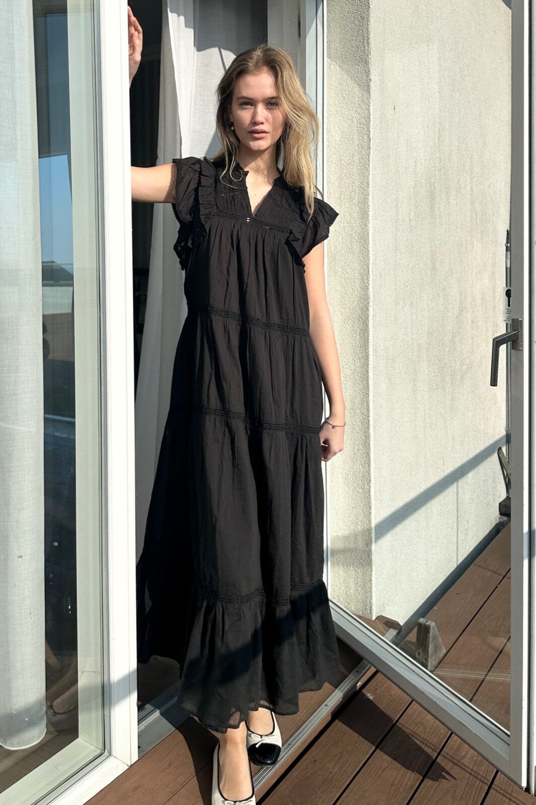 Forudbestilling - Neo Noir - Ankita S Voile Dress - Black Kjoler