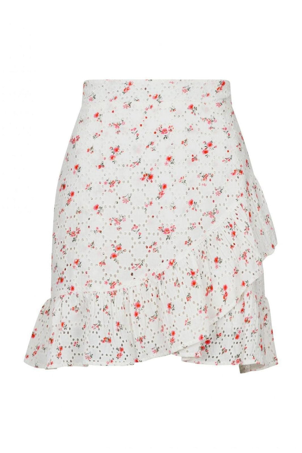 Forudbestilling - Neo Noir - Bekka Embroidery Rose Skirt - Pink Nederdele