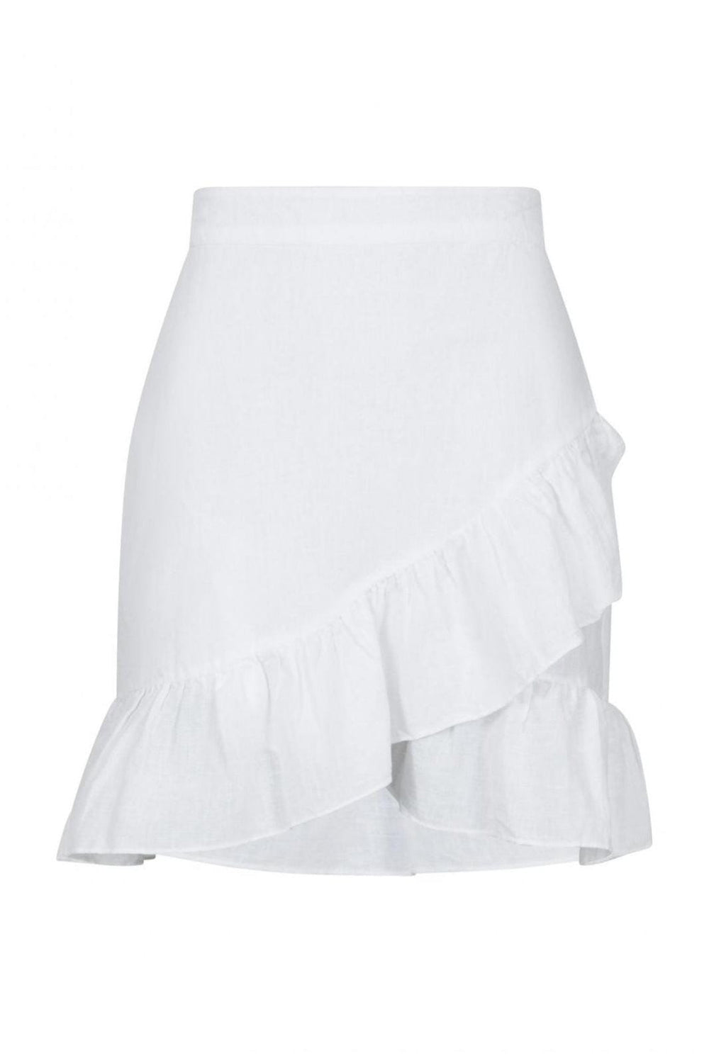 Forudbestilling - Neo Noir - Bekka Linen Skirt - White Nederdele