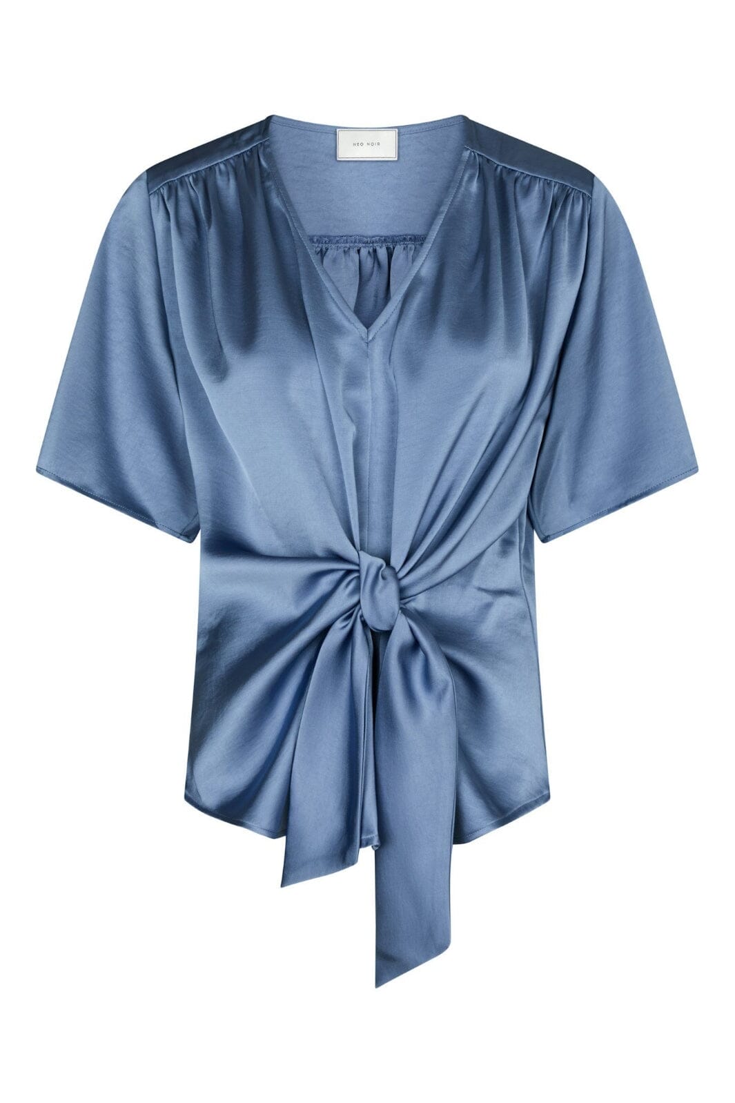 Neo Noir - Casadia Heavy Sateen Blouse 165695 - 407 - Smoke Blue