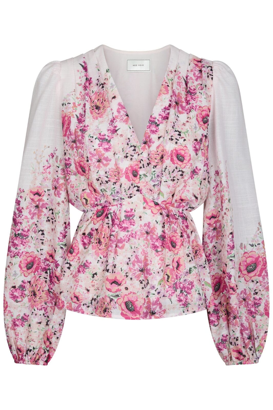 Neo Noir - Fie Flower Print Blouse 166417 - 165 - Rose