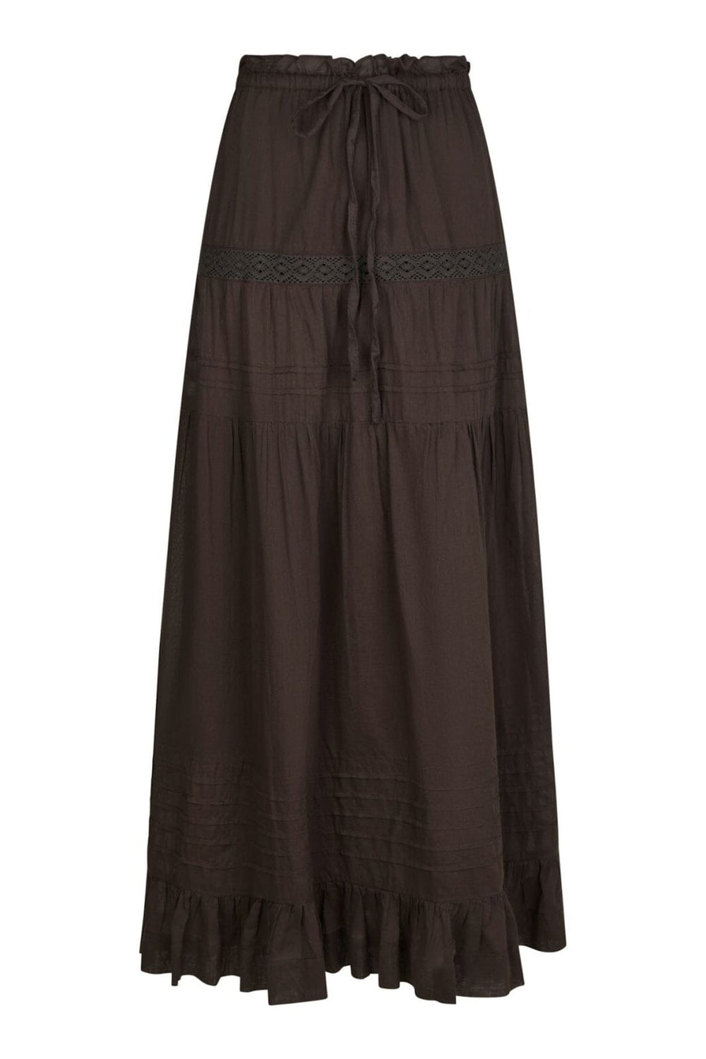 Forudbestilling - Neo Noir - Fippo S Voile Skirt 165044 - 676 - Dark Brown Nederdele