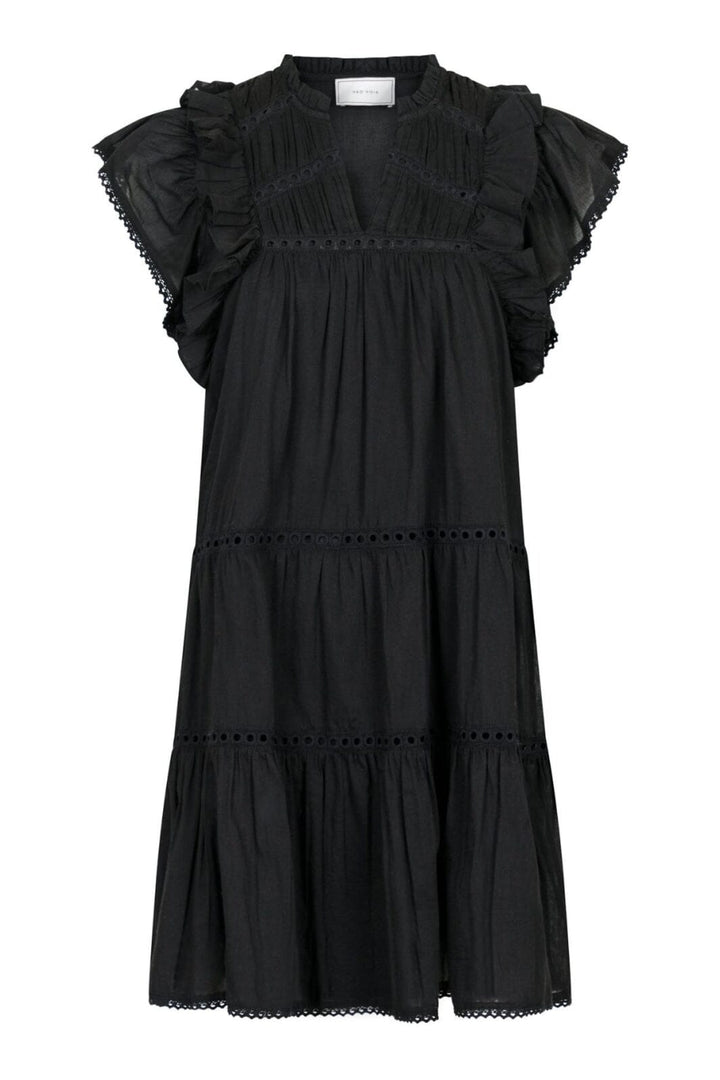 Forudbestilling - Neo Noir - Jamma S Voile Dress - Black Kjoler