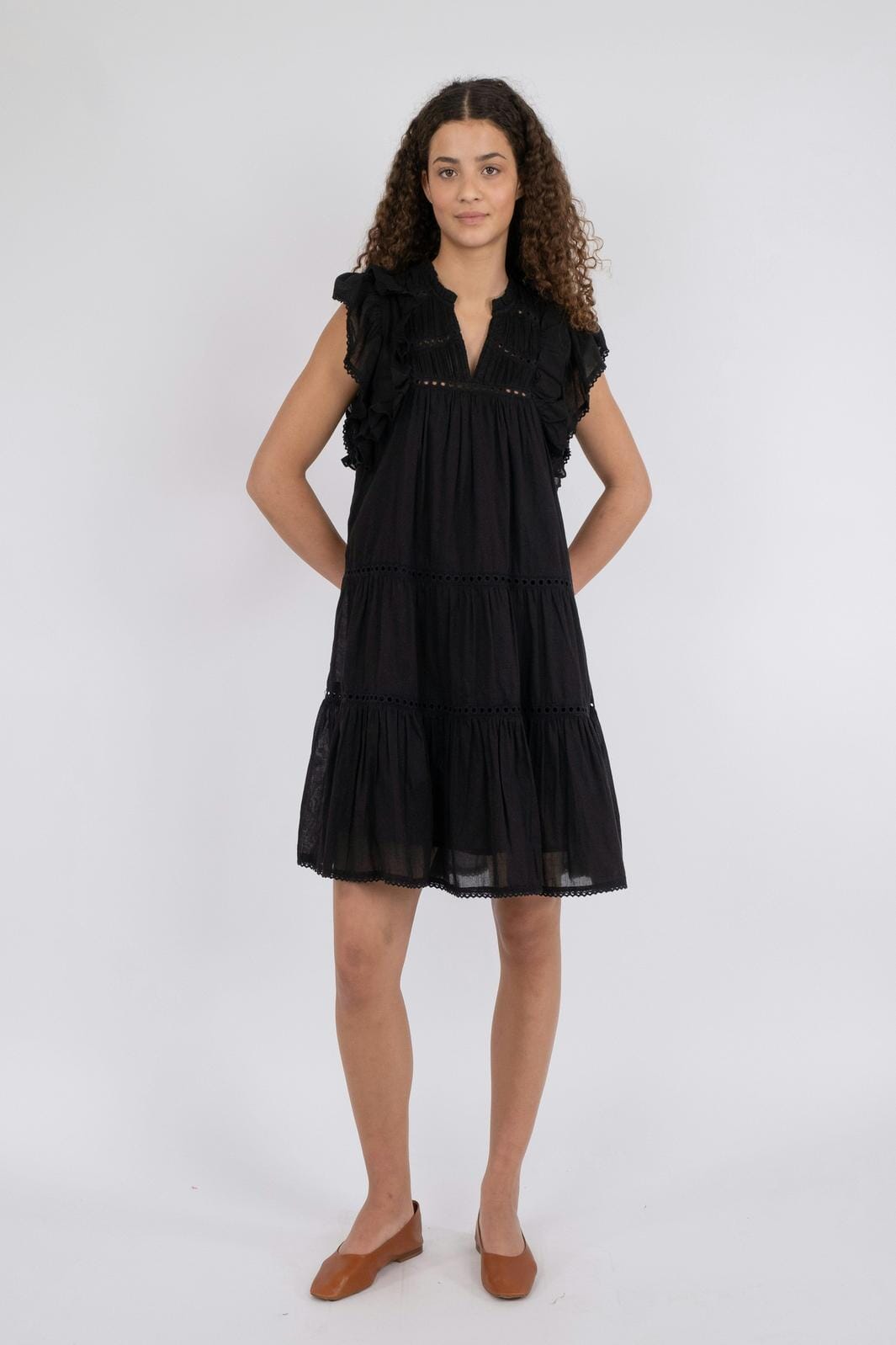 Neo Noir - Jamma S Voile Dress - Black