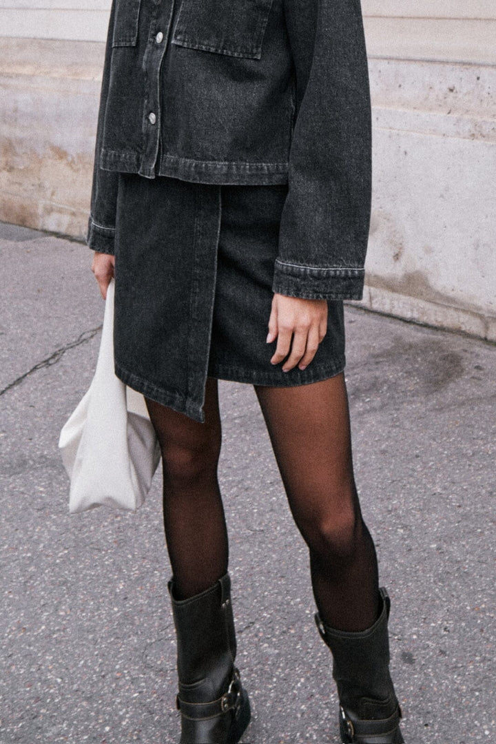 Forudbestilling - Neo Noir - Kendra D Skirt - Dark Grey Nederdele