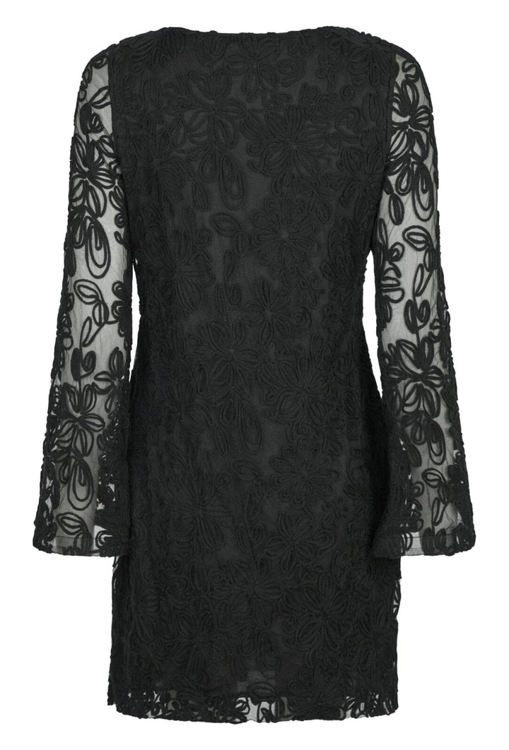 Forudbestilling - Neo Noir - Luni Mesh Flower Dress - Black Kjoler