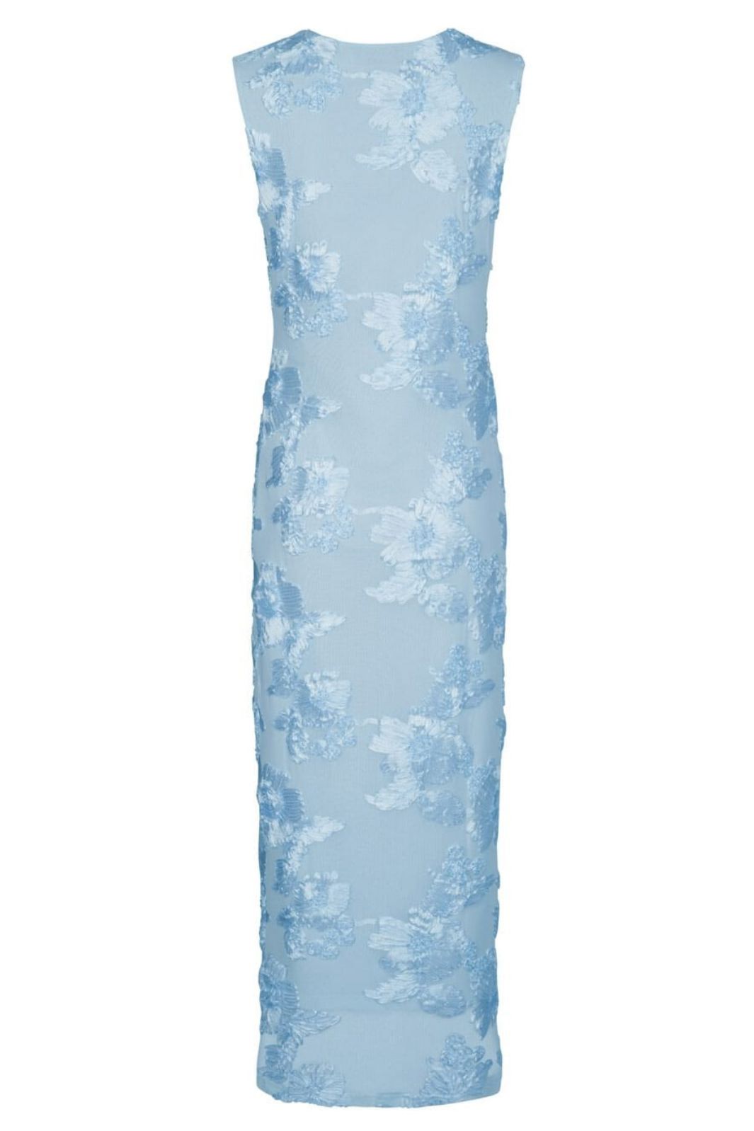 Forudbestilling - Neo Noir - Tiranna Big Flower Mesh Dress 166824 - 145 - Light Blue Kjoler