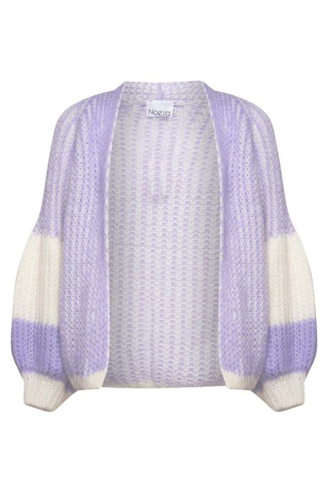 Forudbestilling - Noella - Liana Knit Cardigan - 1121 Lavender/White Cardigans
