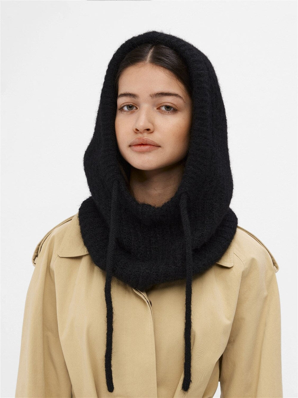 Forudbestilling - Object - Objmilu Knit Balaclava - 4407229 Black Huer