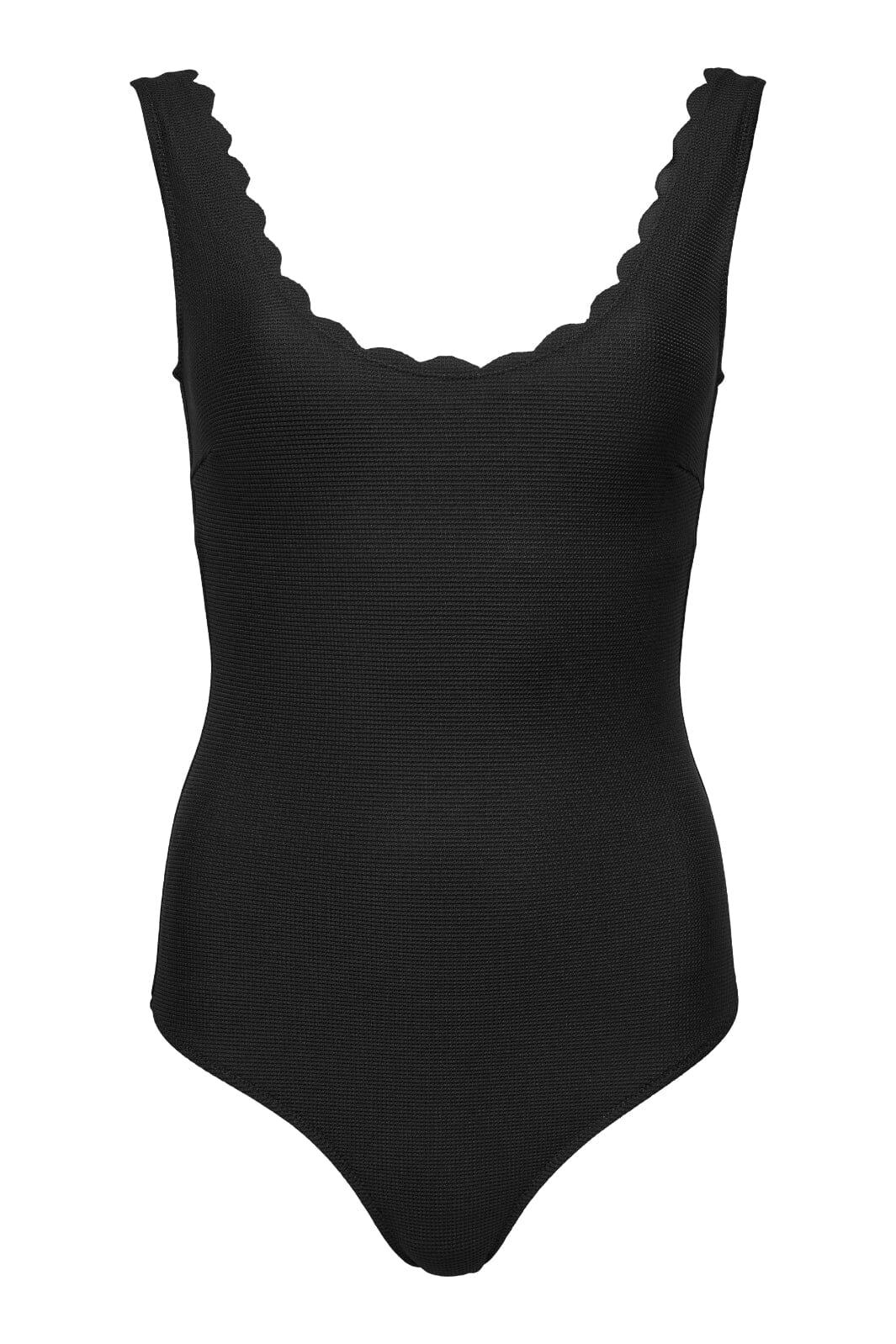 Only - Onldelphine Scallop Swimsuit Acc - 4686127 Black
