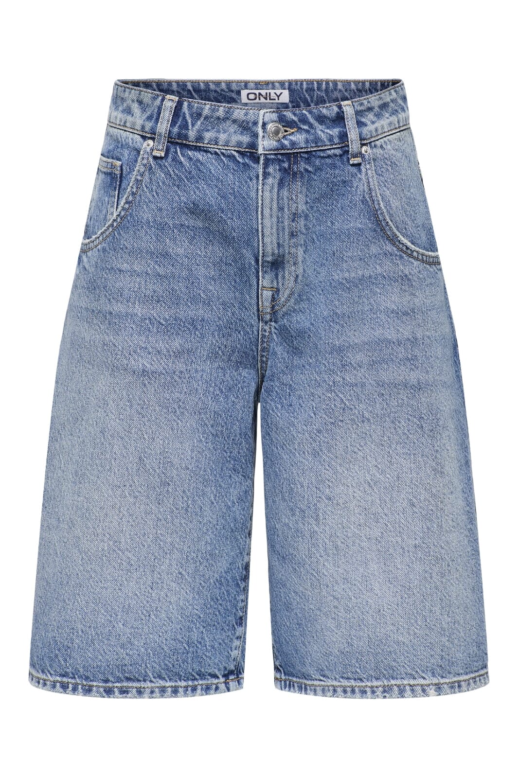 Forudbestilling - Only - Onlmate Reg Baggy Long Shorts - 4674440 Medium Blue Denim