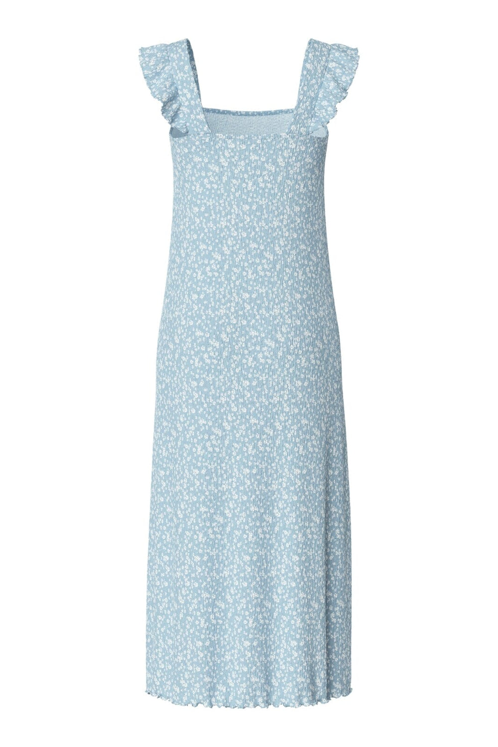 Pieces - Pcflora Strap Flounce Dress Msa - 4699185 Cashmere Blue Small Flower
