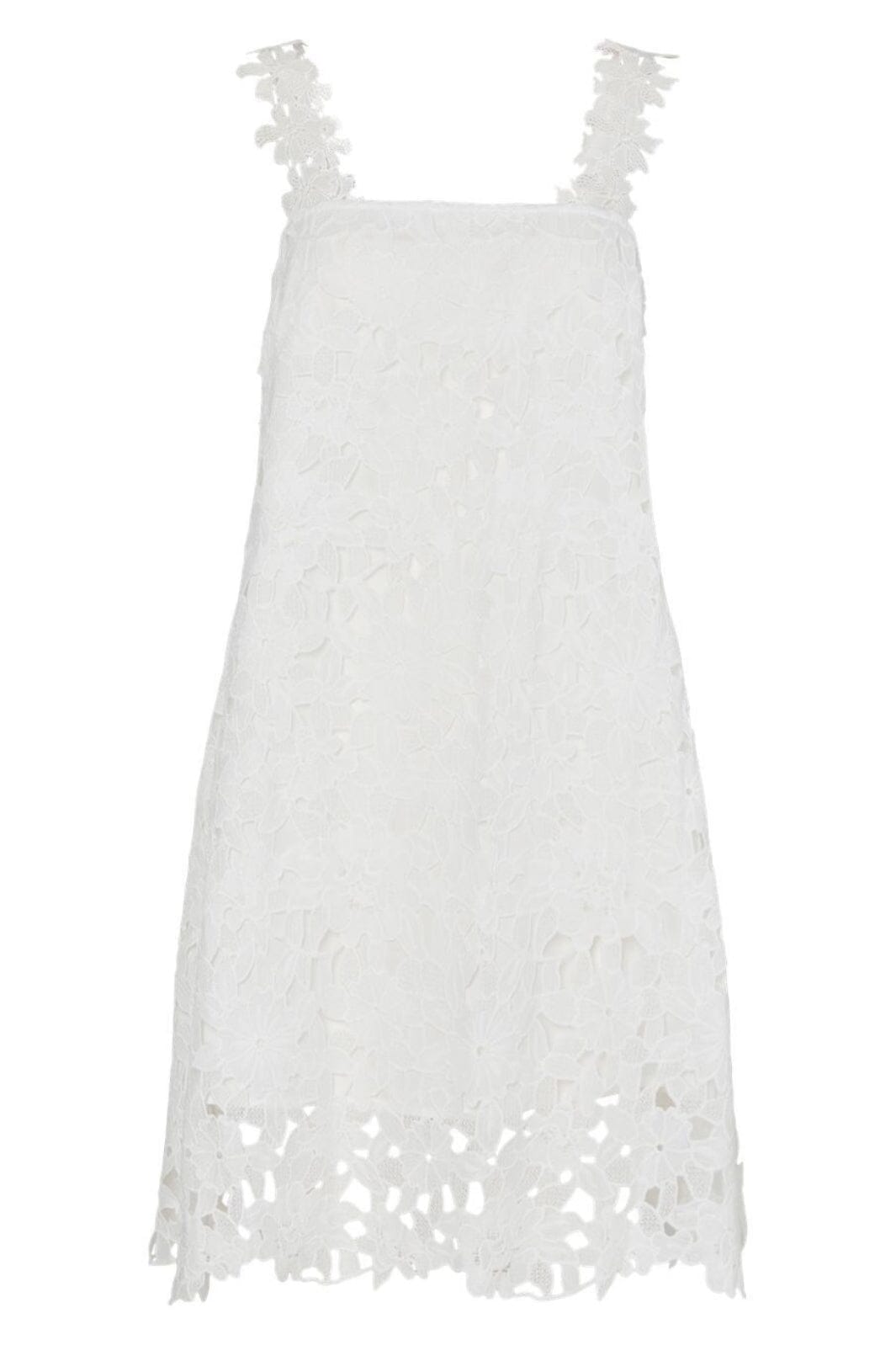 Pieces - Pcmarisa Lace Short Dress - 4944880 Bright White