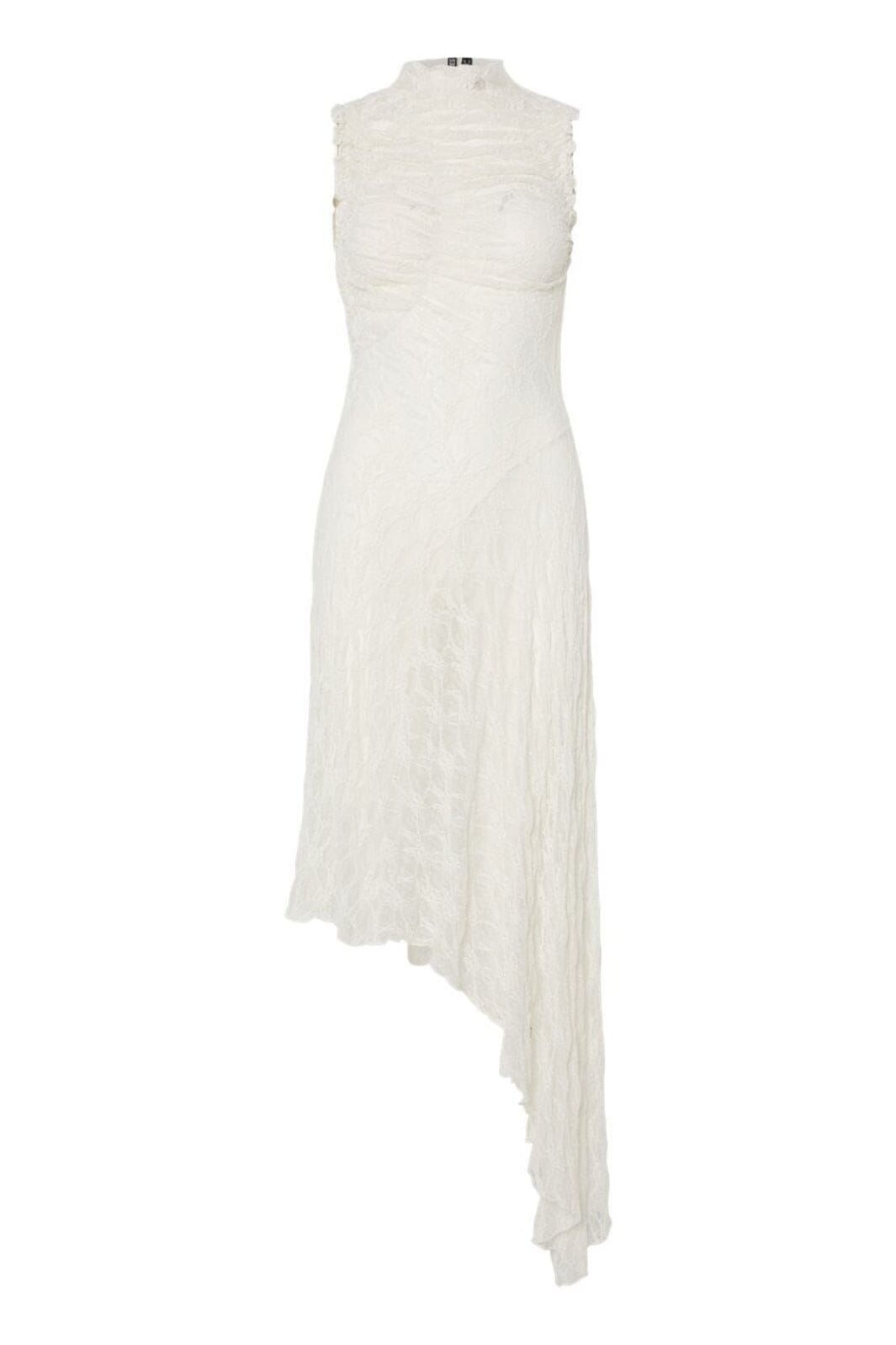 Pieces - Pcmelody Sl Long Lace Dress - 4877267 Cloud Dancer