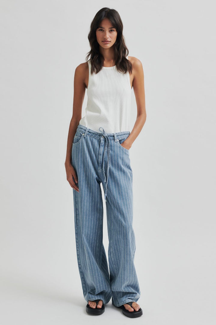 Forudbestilling - Second Female - Layne Jeans 59626 - Light blue denim Bukser