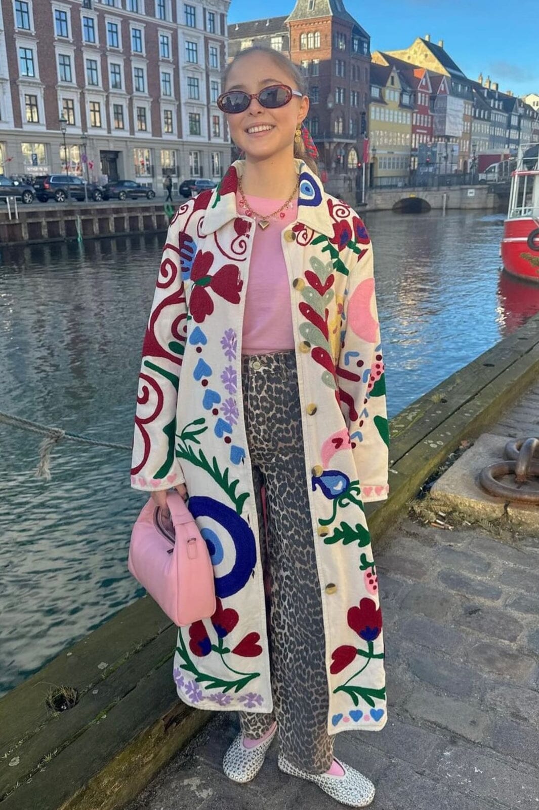 Forudbestilling - Sissel Edelbo - Rose Suzani Coat SE 1093 - White Swan Jakker