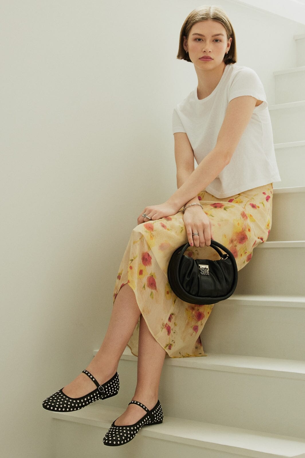 Forudbestilling - Steve Madden - Vinetta-R Sandal - Rhinestone Ballerinaer