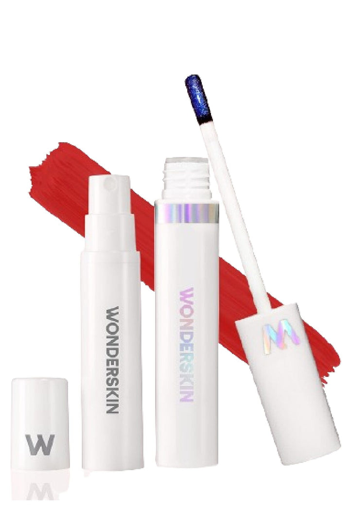 Forudbestilling - Wonderskin - Wonder Blading Lip Stain Kit Hayley - Hayley (Rich Neutral Red) Læbestift