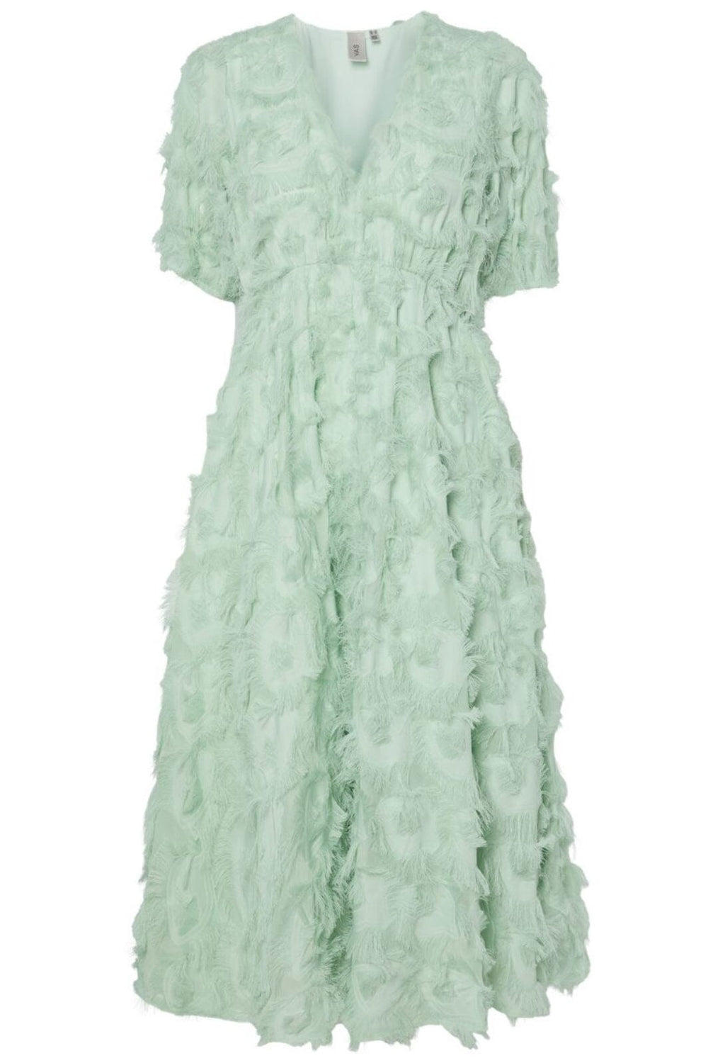 Forudbestilling - Y.A.S - Yaspazylla 2/4 Midi Dress - 4775747 Mist Green Kjoler