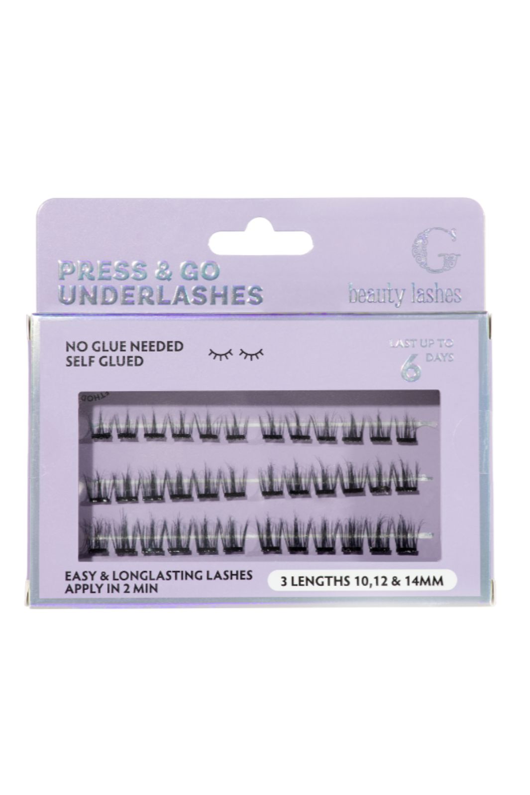 G Beauty Lashes - Press & Go Underlashes - Crush GBL-CRSH - Øjenvipper