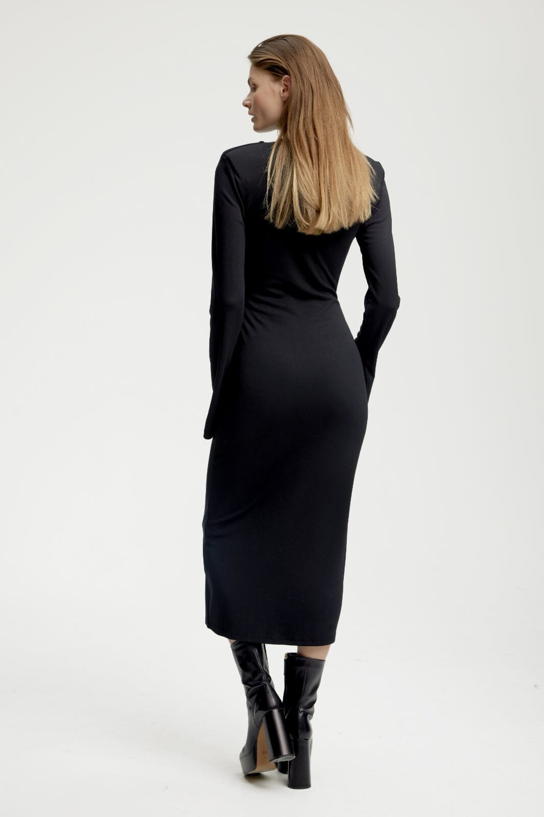 Gestuz - AnkaGZ long dress - Black Kjoler