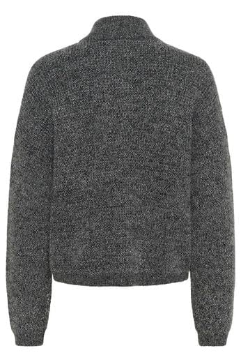 Gestuz - Gzalpha Shimmer Cardigan 10910817 - 108702 - Charcoal Melange With Lurex Cardigans