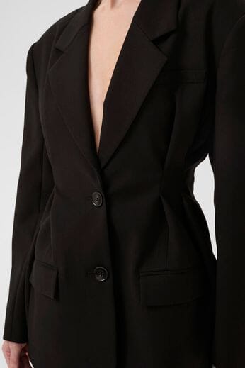 Gestuz - Gzpaula Waist Blazer 10910626 - 100017 - Black Blazere
