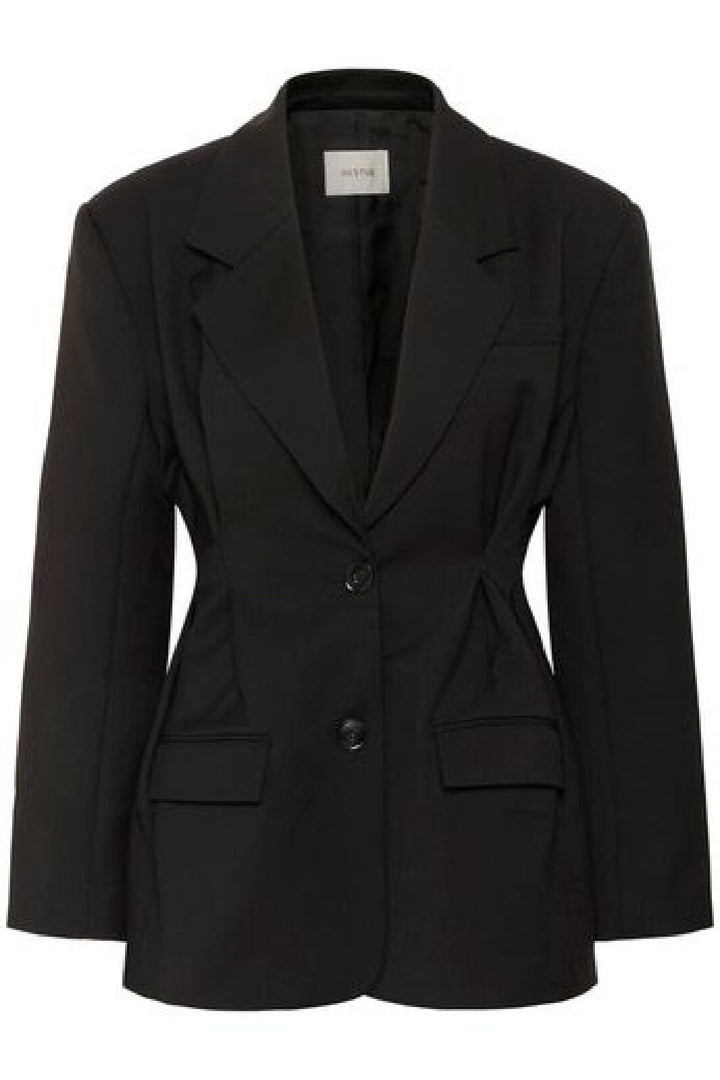 Gestuz - Gzpaula Waist Blazer 10910626 - 100017 - Black Blazere