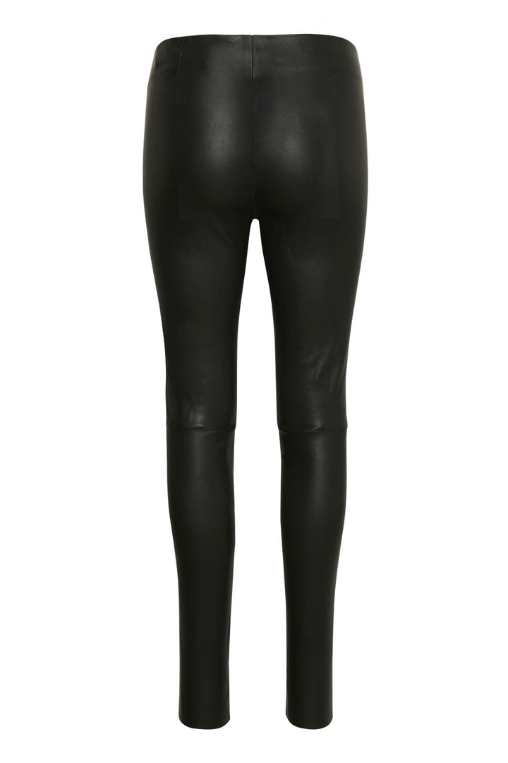 Gestuz - SashaGZ HW leather legging NOOS - Black Leggings