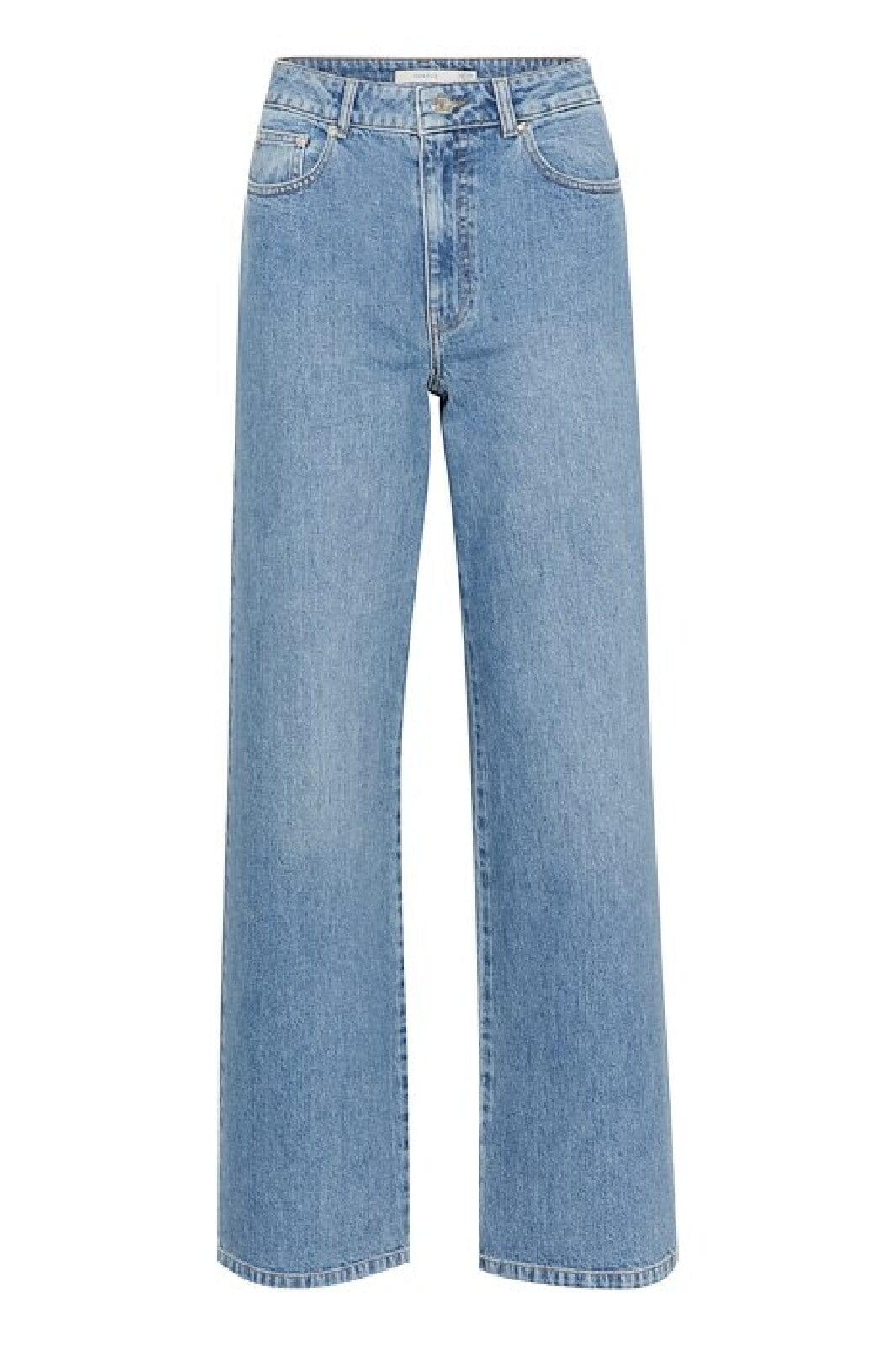 Gestuz - Zolinagz Wide Jeans 10909859 - 101120 - Washed Mid Blue Jeans