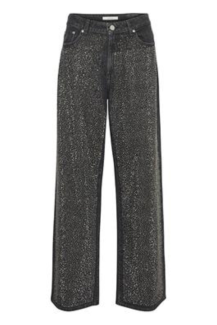 Gestuz - ZorahGZ MW jeans - Dark grey washed Jeans