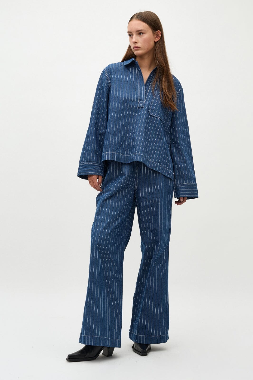 Global Funk - Casanea-G - P53 Blue Stripe Bukser