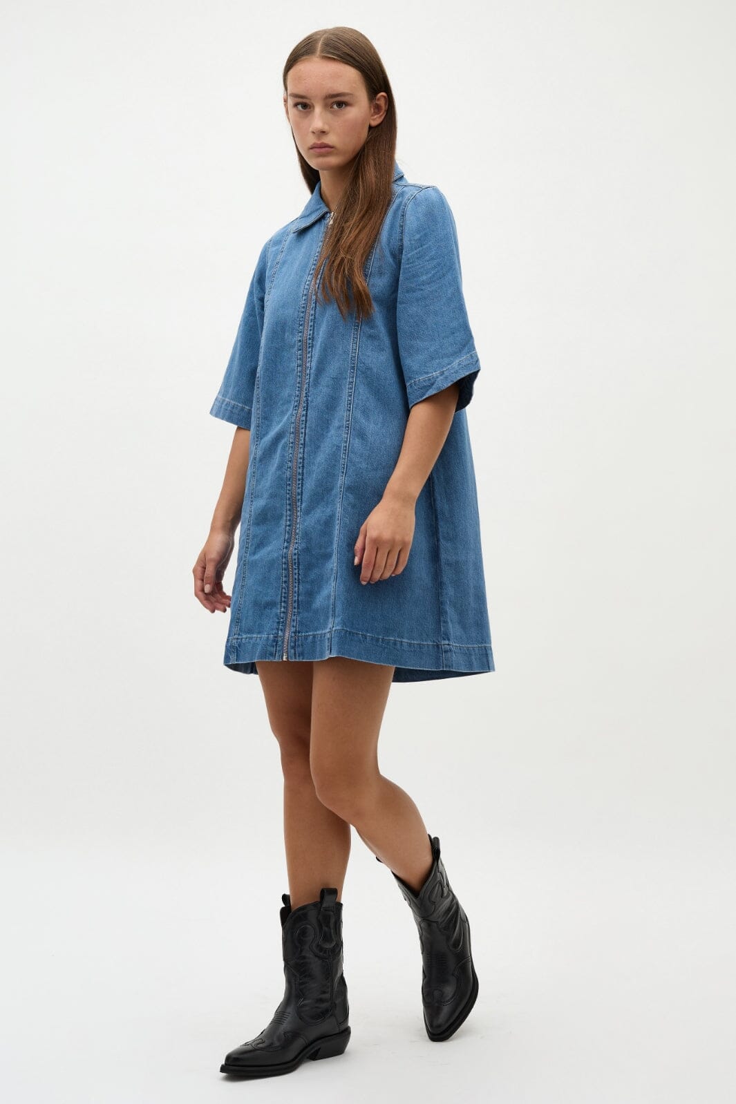 Global Funk - Mira Zip-G - 951 Mid Vintage Blue Kjoler