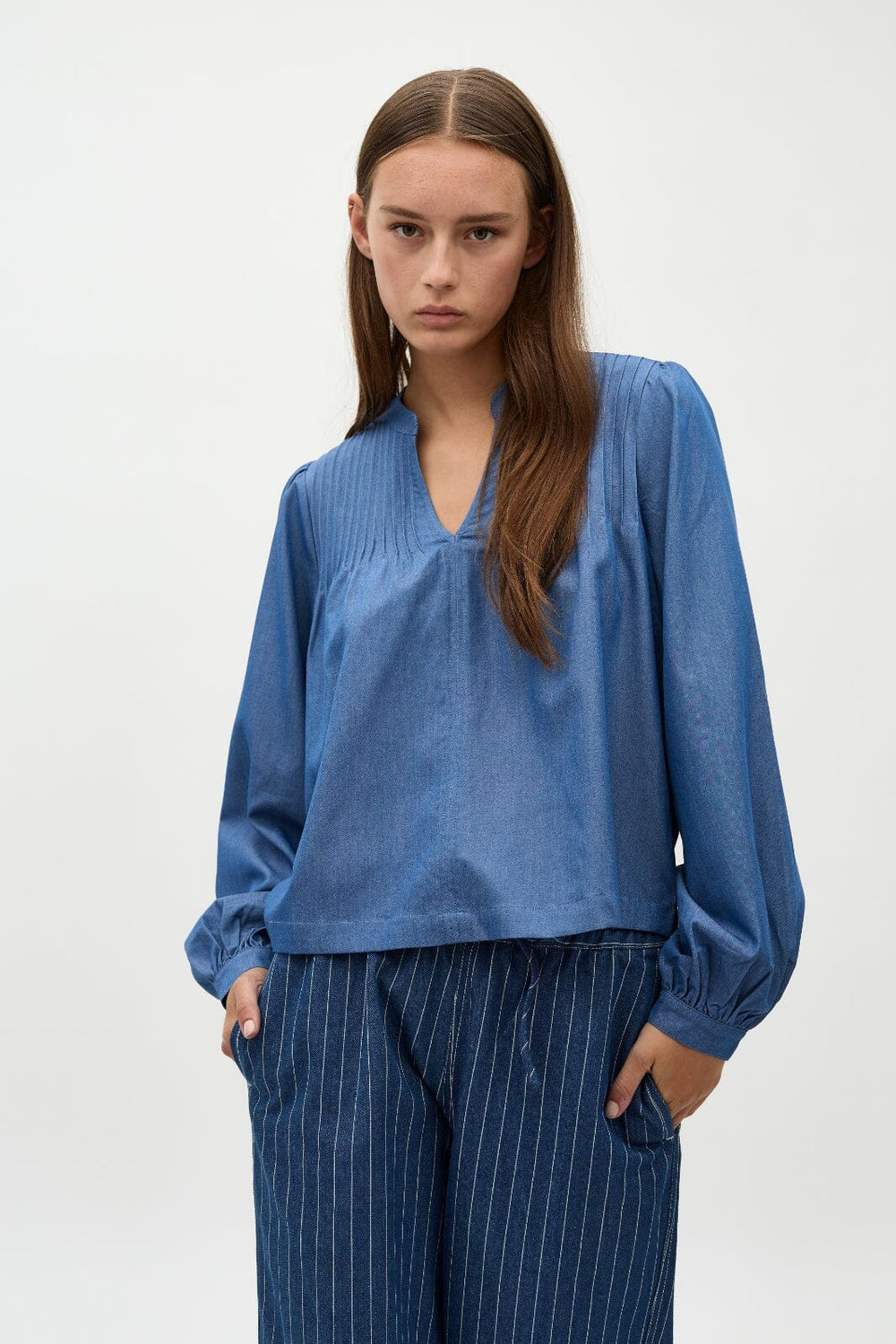 Global Funk - Rainanea-G - 926 Medium Blue Skjorter