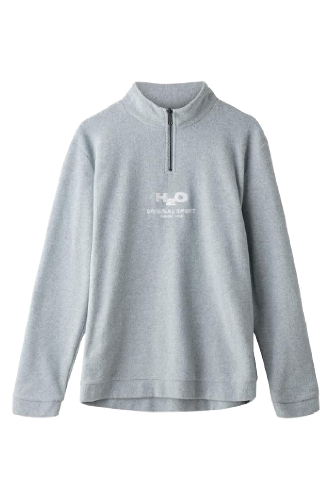 H2O - Blåvand Ii Fleece Half Zip - 1020 Lt. Grey Mel Strikbluser
