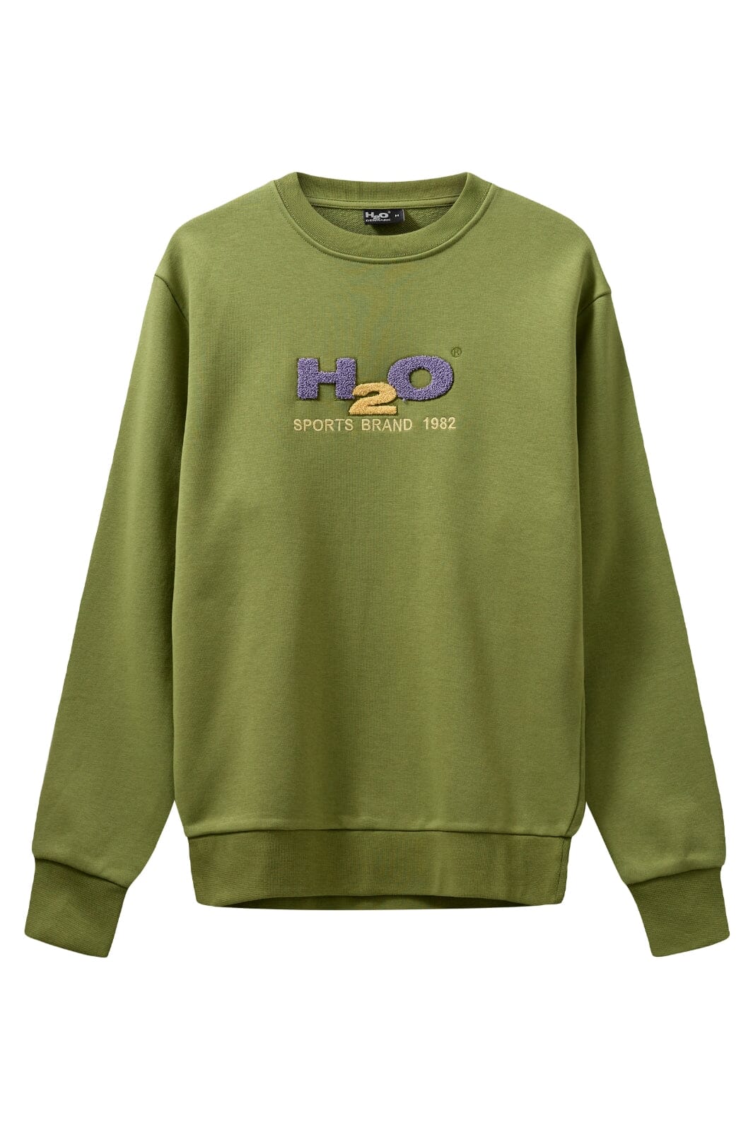 H2O - Logo Sweat O'Neck - 7475 Grasshopper/Lilac/Lemon Sweatshirts
