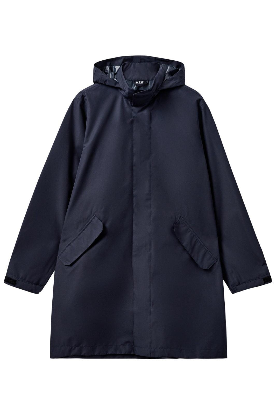 H2O - Rømø Lw Rain Long Jacket - 2500 Navy Regnjakker