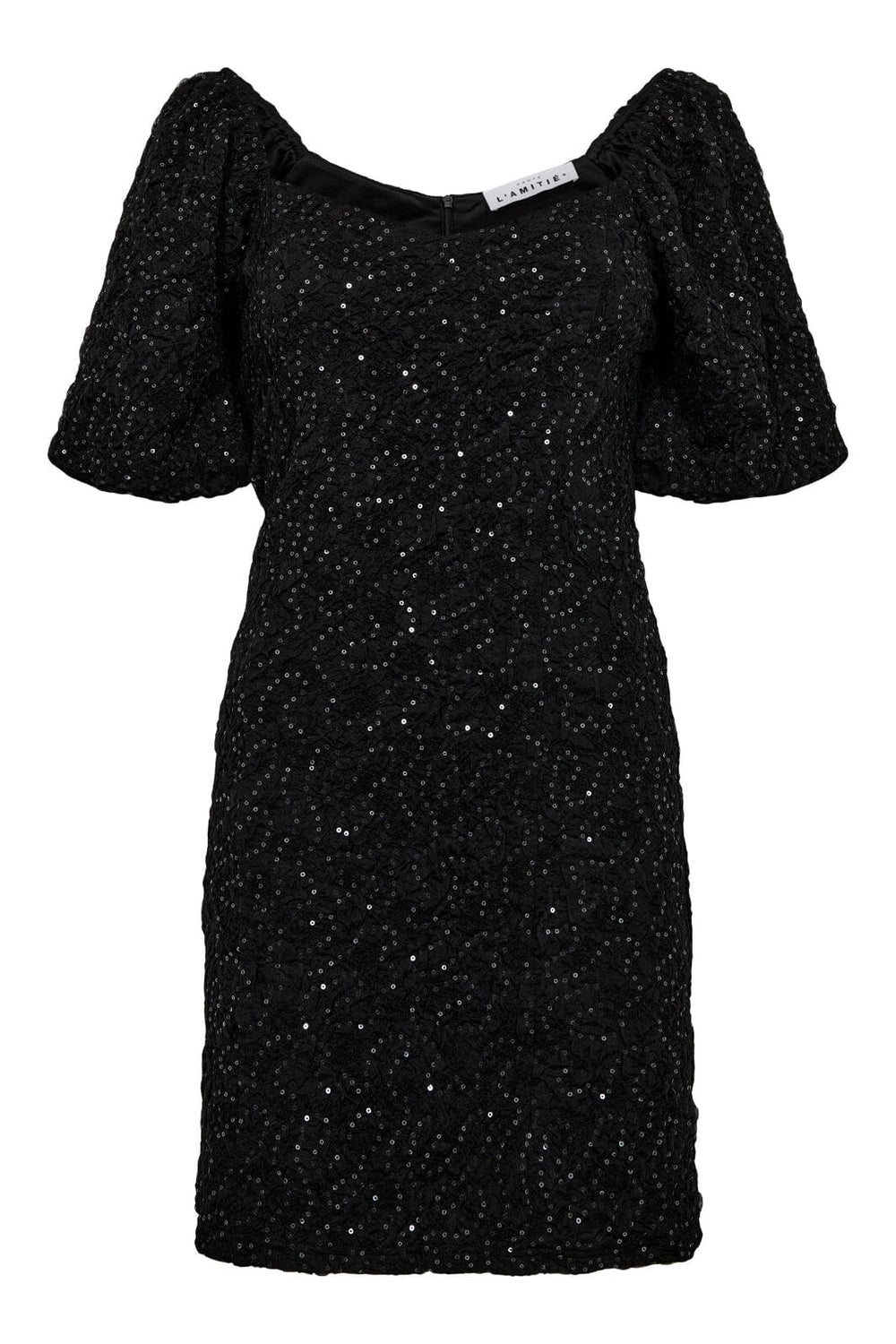 Haute L'Amitié - Dazzy Crease Sequin Dress HL10400 - Black Kjoler