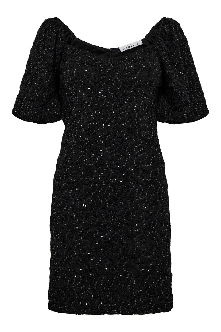 Haute L'Amitié - Dazzy Crease Sequin Dress HL10400 - Black Kjoler