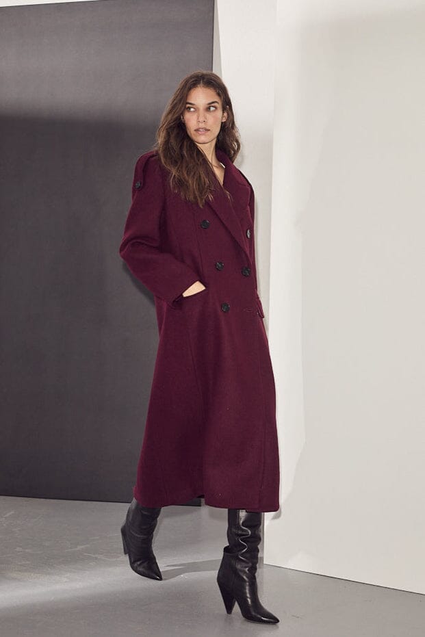 Haute L'Amitié - Lida Tailor Wool Coat HL10176 - Amarone Jakker