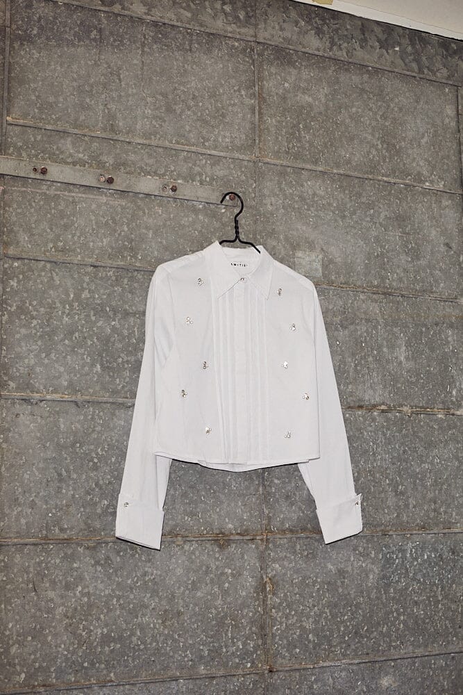 Haute L'Amitié - Pearl Crop Shirt HL10334 - White Skjorter