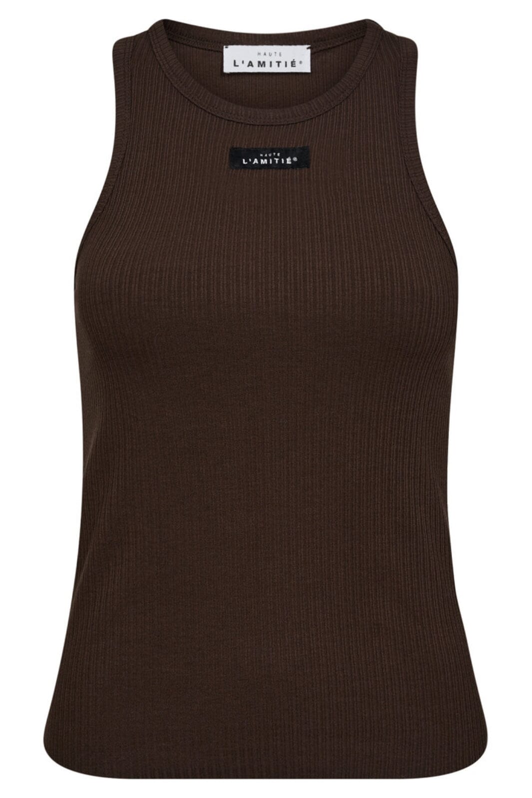 Haute L'Amitié - Rib Badge Tank HL10011 - Mocca