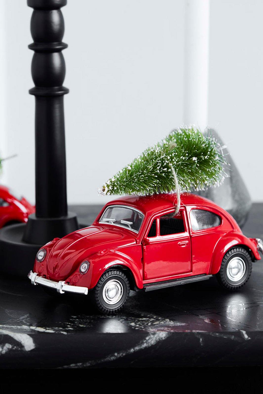 House Doctor - Mini Xmas Car - Red Jul