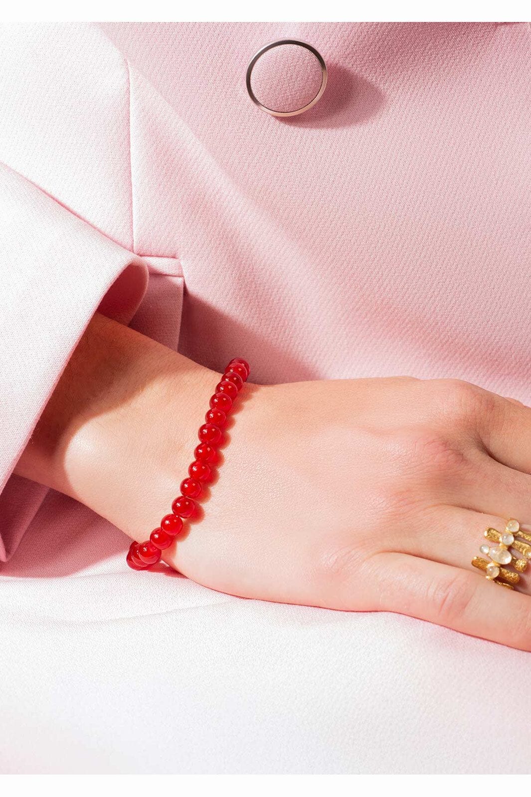 House Of Vincent - Candy Coral Berry S Bracelet VJ233-UBG-R-S - Red - Gilded