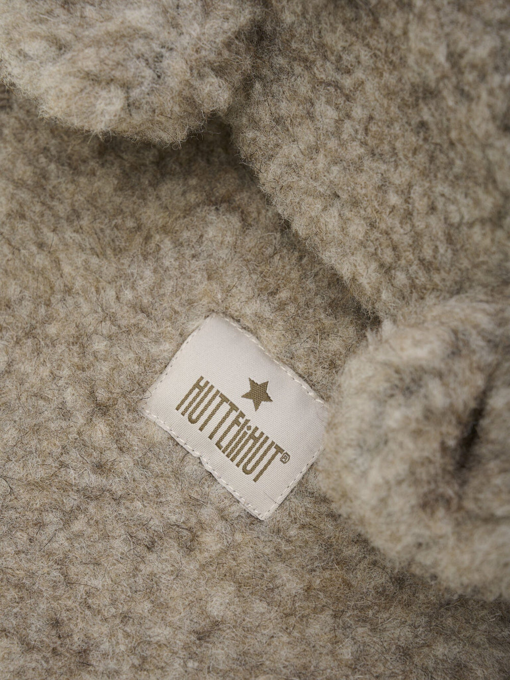 Huttelihut - Balaclava Ears Wool Teddy 460347 - 2044 Camel Melange Elefanthuer