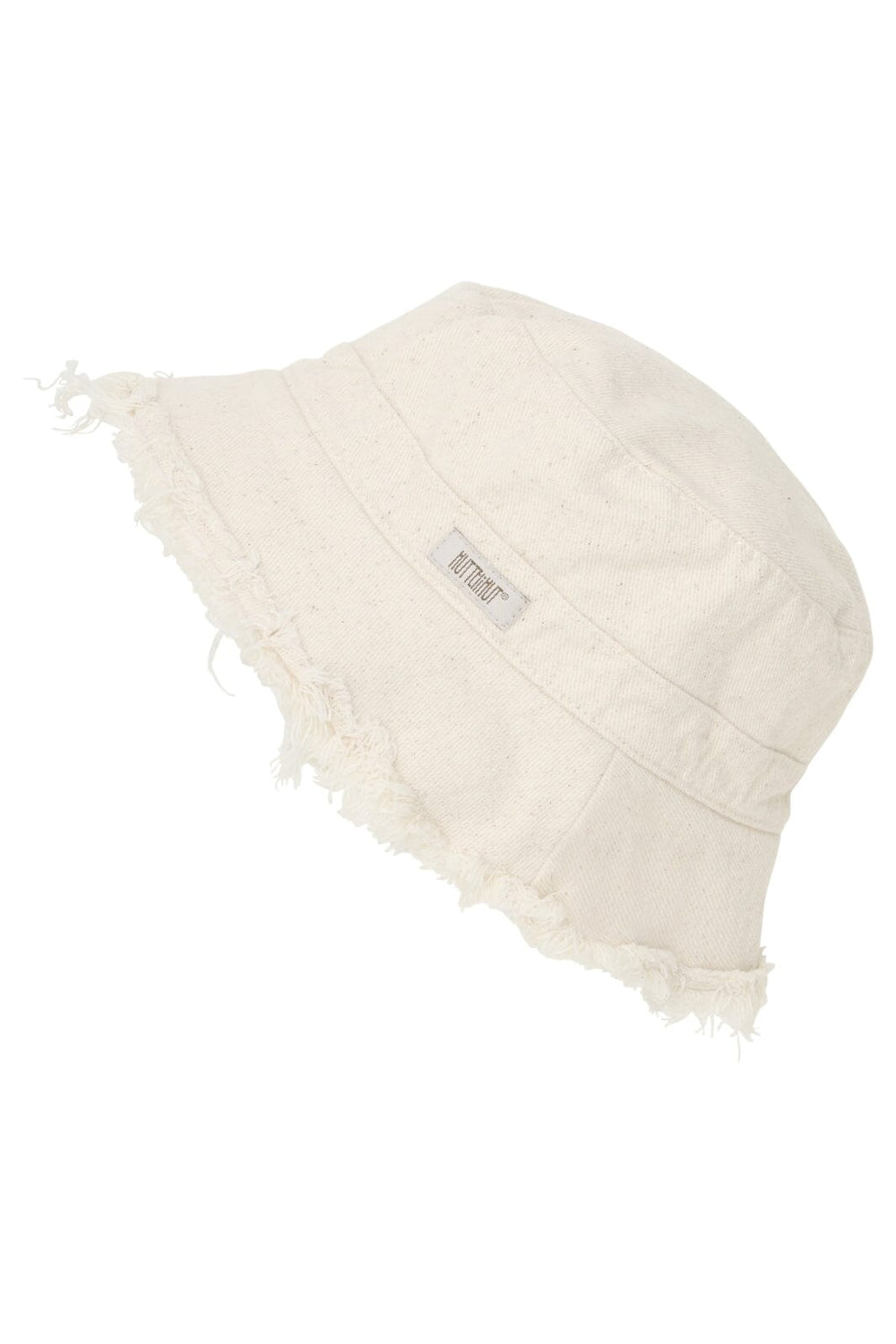 Huttelihut - Bucket Hat Linen Denim - Irish Cream Sommerhatte & UV hatte
