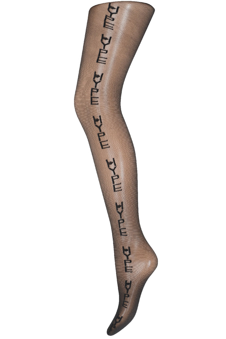 Hype The Detail - Logo Leg 20App. - Sort Strømpebukser