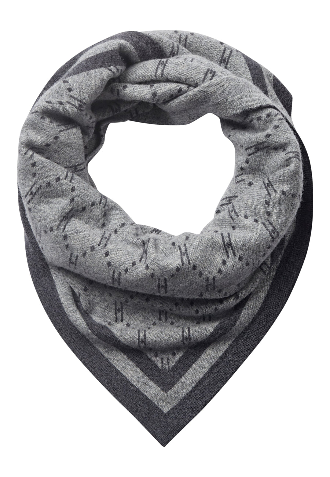 Hype The Detail - Triangle Scarf 960-83 - 80 - Lys Grå Melange Tørklæder